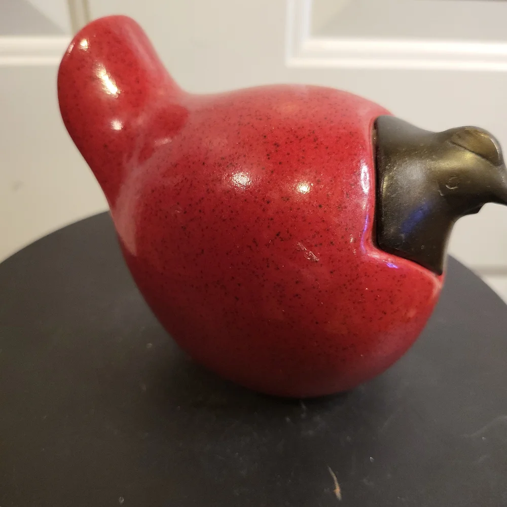 Mid-Century Modern Scandinavian Toikka Style Red and Black Bird - Picture 4 of 10